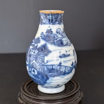 Chinese Antique creamer in underglazed blue and white, 18th c #2135