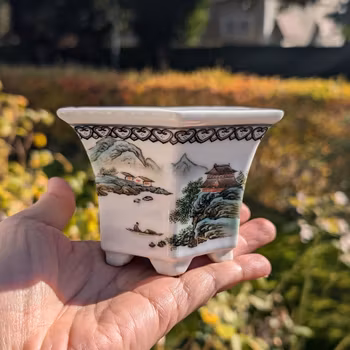 Chinese Vintage planter flower pot 1950-1970 #2151
