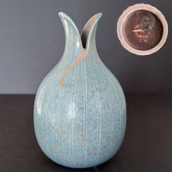 Gunnar Nylund vase Rörstrand 50s Sweden Stoneware Scandinavian #2160