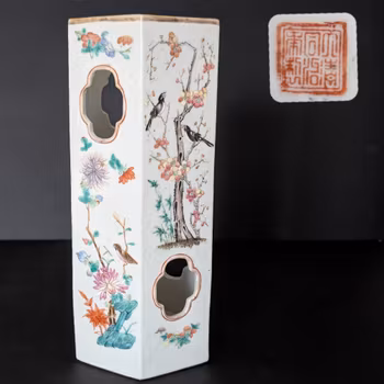 Chinese antique porcelain hatstand, 19th century #2235