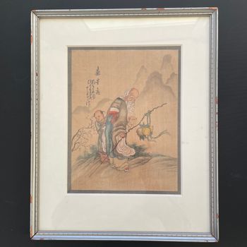 Beautiful handpainted Chinese painting on silk. Republic period #2223