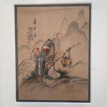 Beautiful handpainted Chinese painting on silk. Republic period #2223