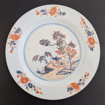 Chinese antique porcelain plate, Qianlong, 18th c #2286