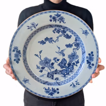 Chinese antique porcelain plate, Qianlong, 18th c #2276