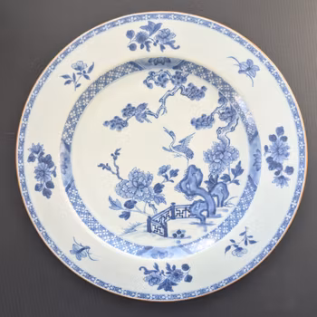 Chinese antique porcelain plate, Qianlong, 18th c #2276