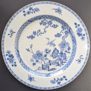 Chinese antique porcelain plate, Qianlong, 18th c #2277