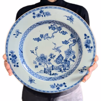 Chinese antique porcelain plate, Qianlong, 18th c #2277