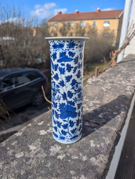 Chinese antique sleeve vase decorated with dragons, Late Qing Dynasty #2357