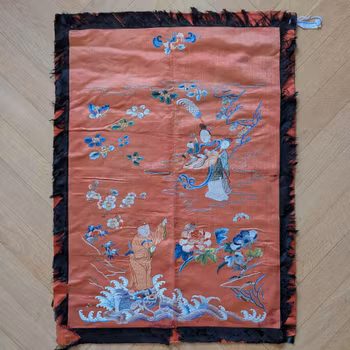 Chinese Antique silk embroidery, 19th century Qing Dynasty #2565
