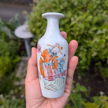 Chinese Antique porcelain Vase Late Qing 19th century #2598