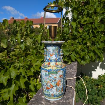 Chinese Antique Porcelain vase / Lamp foot, Qing Dynasty, 19th century #2679