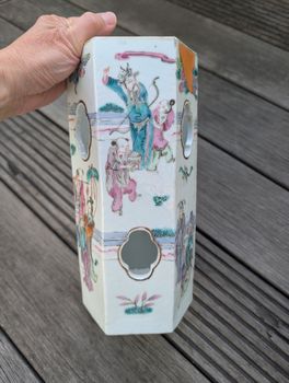 Chinese antique porcelain hatstand, 19th century #2680