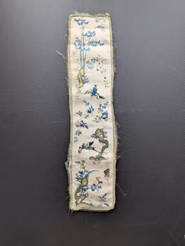 Chinese antique silk embroidery 19c #2730