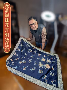 Chinese antique silk embroidery, Late Qing Dynasty, 19c #2752