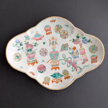 Chinese antique altar bowl, 19th c, Tongzhi / Guangxu #2776