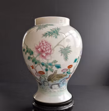 Chinese antique porcelain jar, famille rose  Republic period #2777