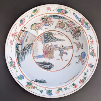 Antique Chinese Basin / Handwash, Late Qing Dysnasty #2839