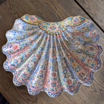 Chinese antique Canton Enamel on Copper, 18th c #2951