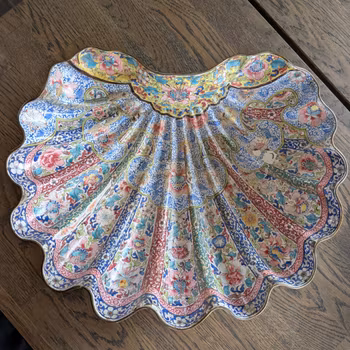 Chinese antique Canton Enamel on Copper, 18th c #2951