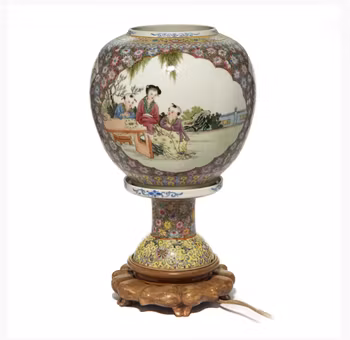 Vintage Chinese porcelain lantern from the 1950's #2965