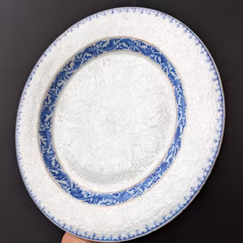 Chinese antique Anhua decorated plate, Yongzheng period 18th c #3003