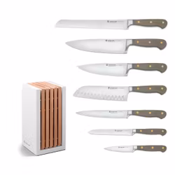 Wüsthof Classic Velvet Oyster Knivset 7 knivar + knivblock