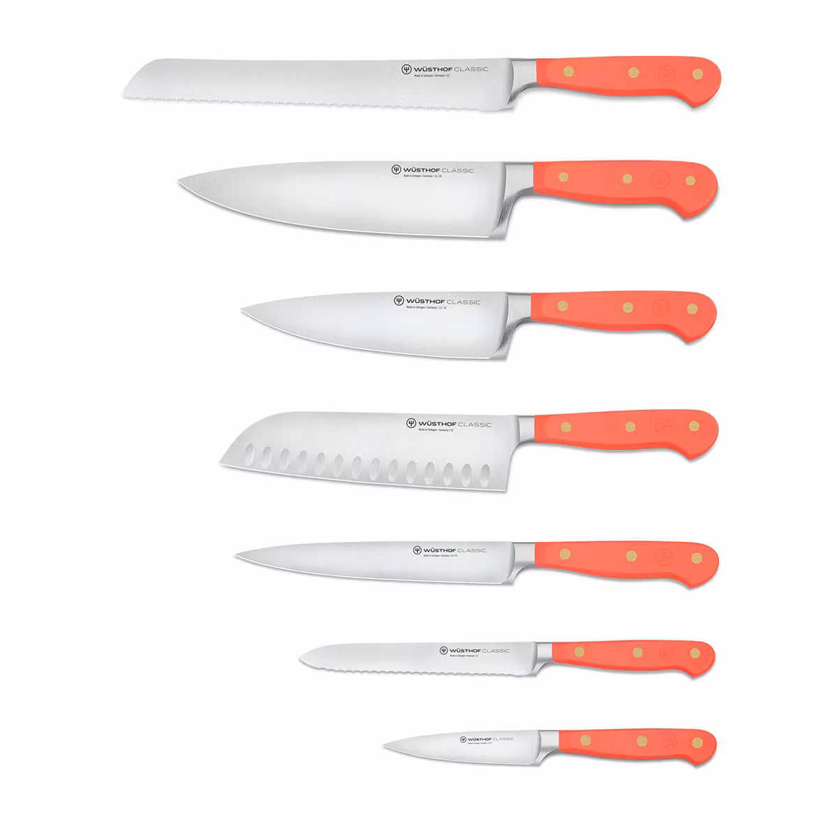 Wüsthof Classic Coral Peach Knivset 7 knivar + knivblock
