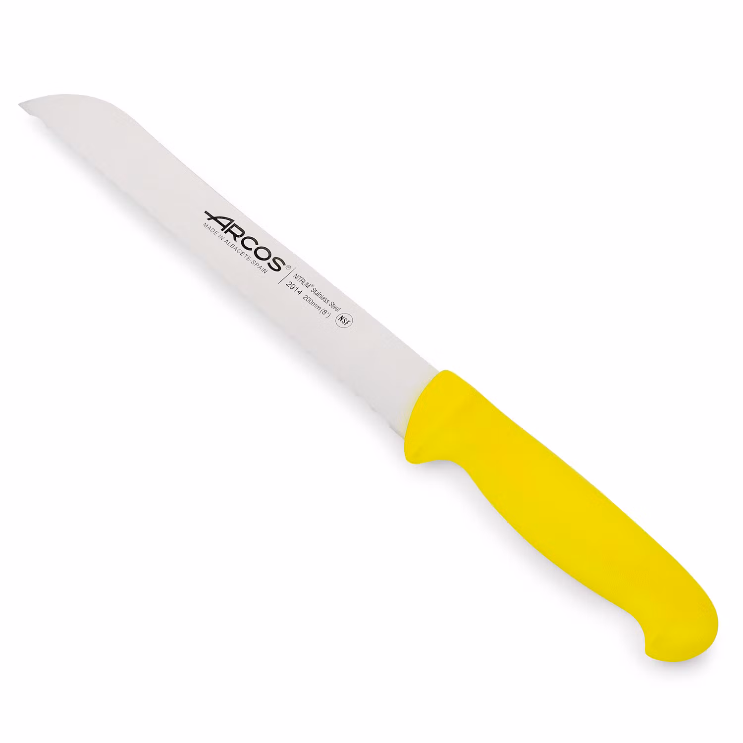 Arcos 2900 Brödkniv 20 cm Gul HACCP-godkänd