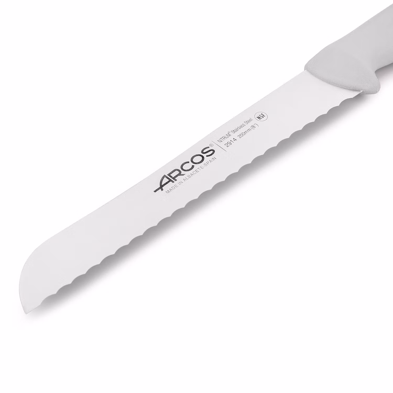 Arcos 2900 Brödkniv 20 cm Vit HACCP-godkänd