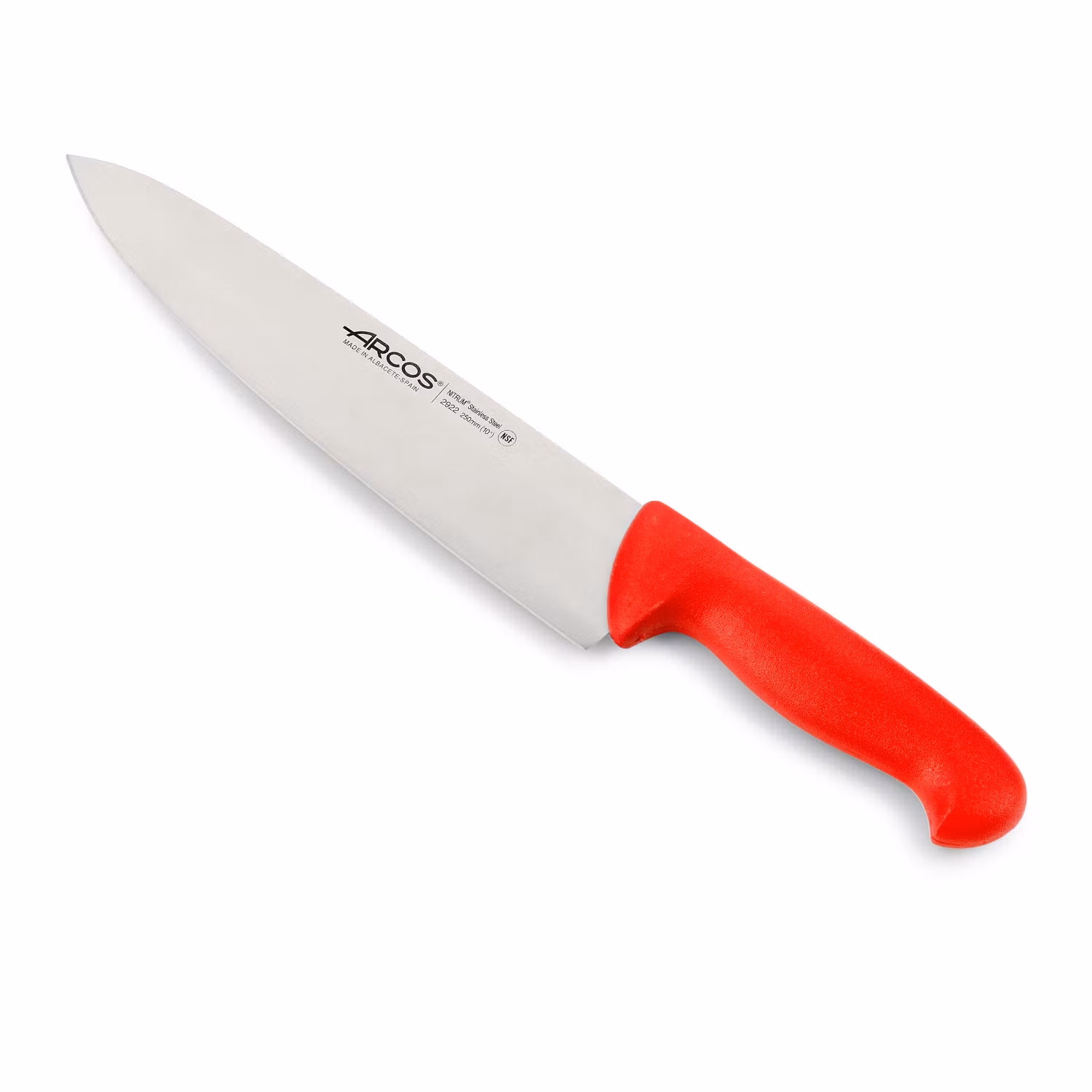 Arcos 2900 Kockkniv 25 cm Röd HACCP-godkänd