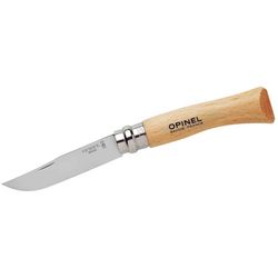 Opinel Fällkniv No7 i kolstål med trähandtag