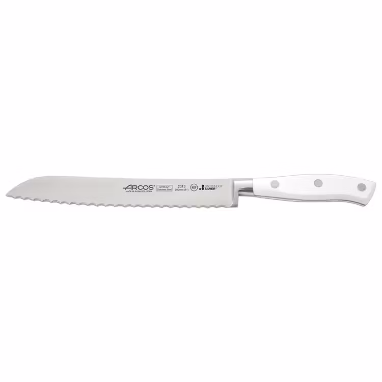 Arcos Riviera Brödkniv 20 cm Vit