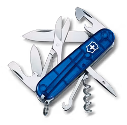 Victorinox Climber Fickkniv Blå Transparent