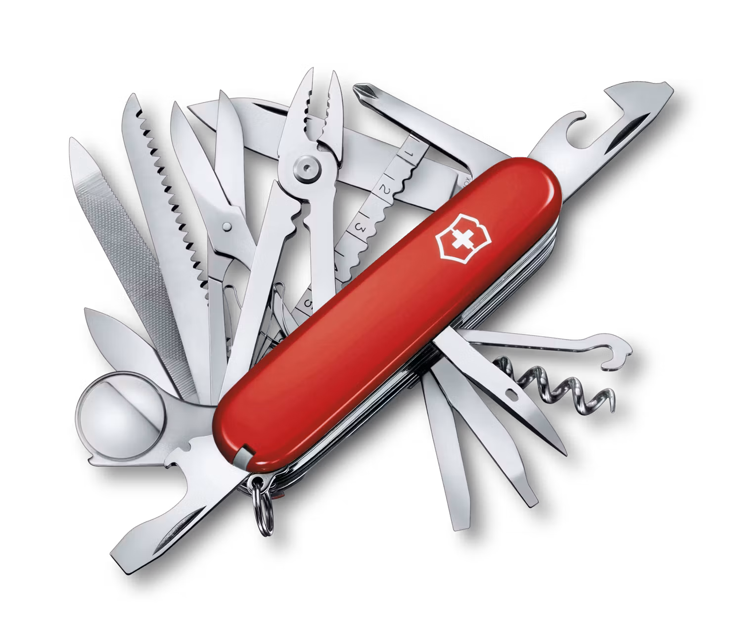 Victorinox pocket knife SwissChamp red Original Swiss Army, 91 mm