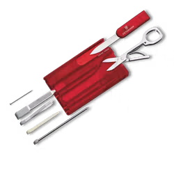 Victorinox SwissCard Classic Röd Transparent