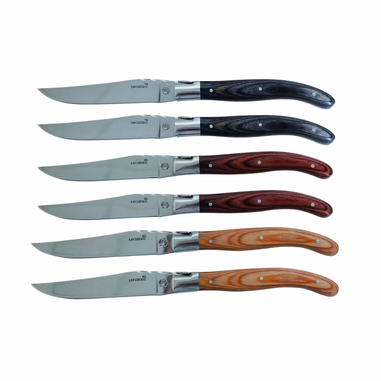 Laguiole bbq knives 6-pack mixed