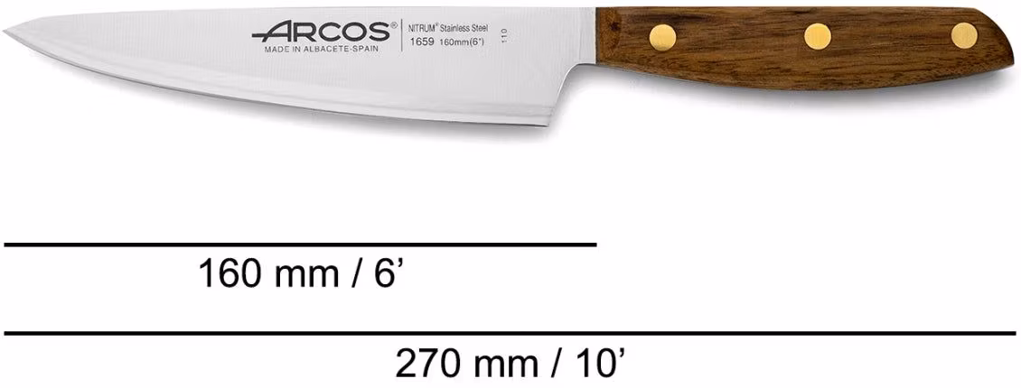 Arcos Nordika Kockkniv 16 cm – Nordika-serien från Arcos