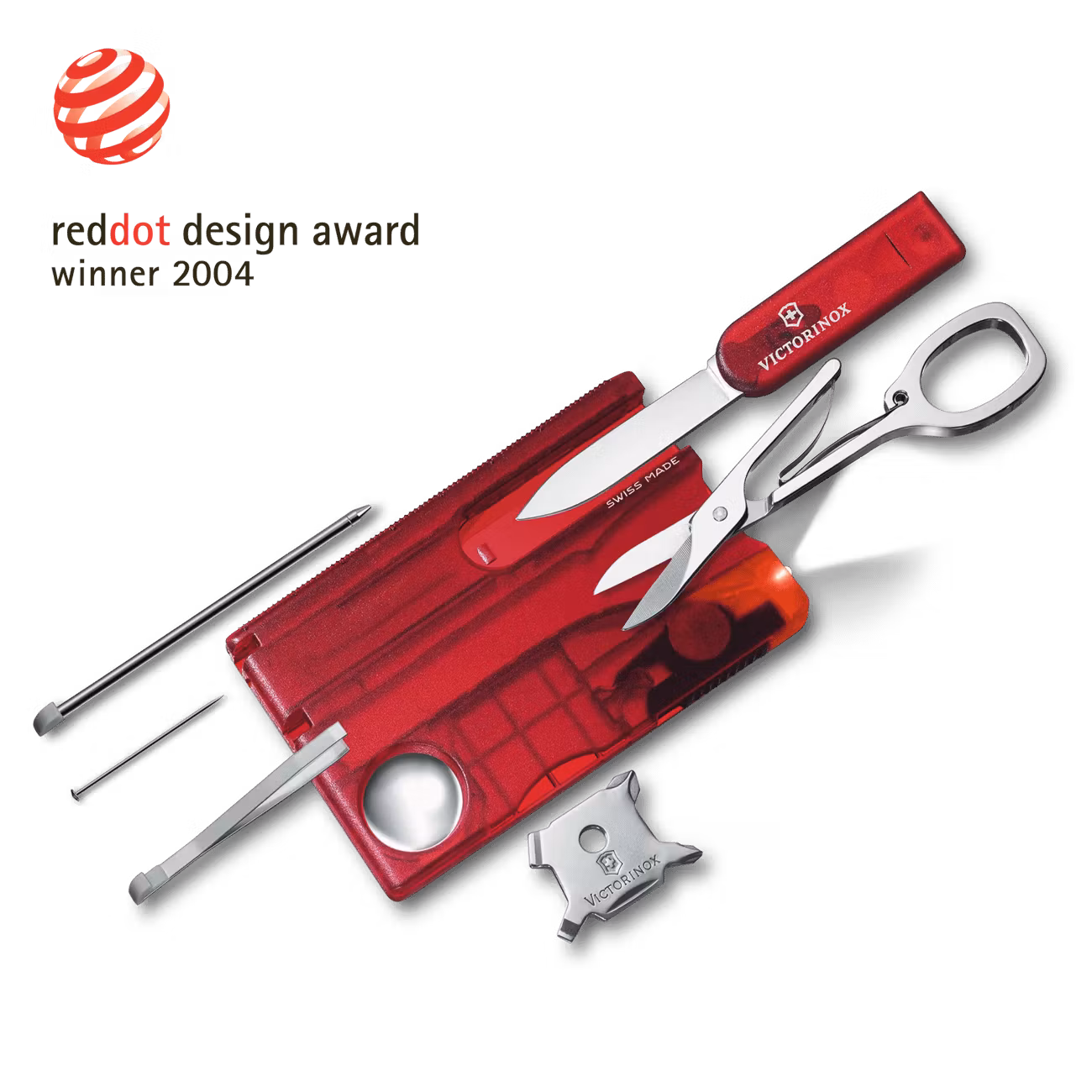 Victorinox SwissCard Lite red transparent