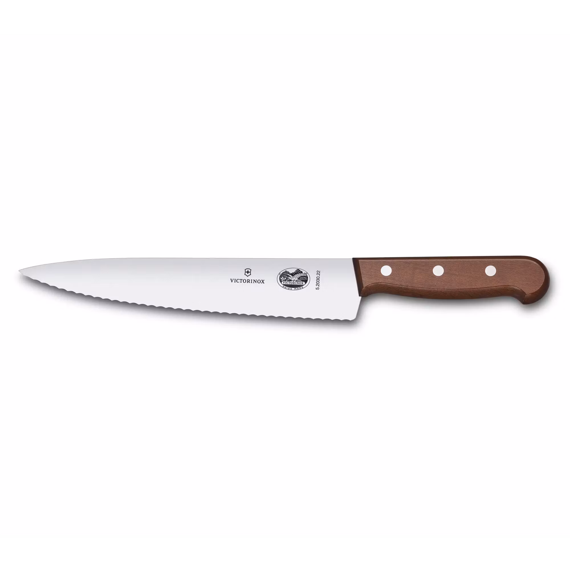 Victorinox Wood Kockkniv Vågtandad 22 cm