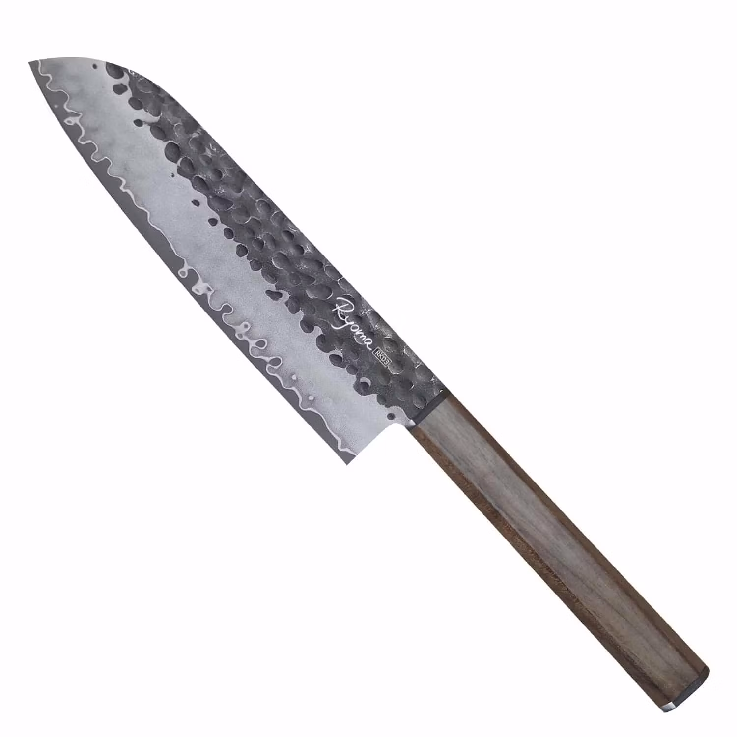 Ryoma Kurosan Santoku 18 cm, sedd från vänster