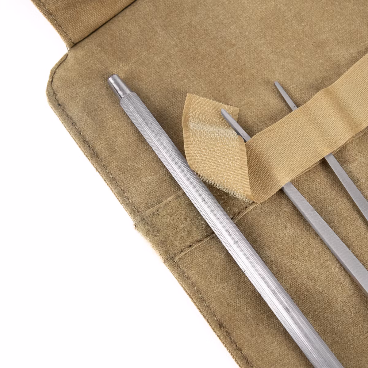 Alaskan Maker Knivrulle Canvas/Läder för 9 knivar Sand