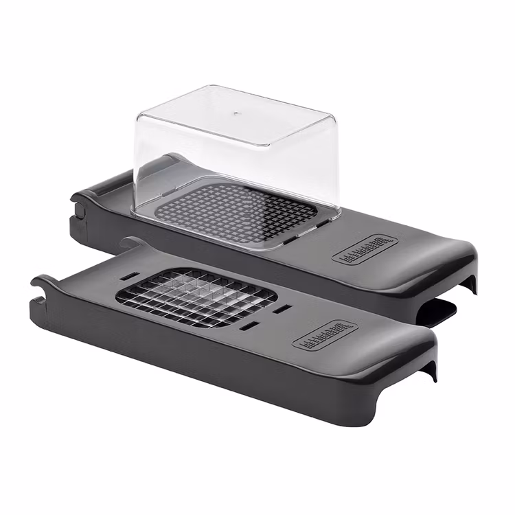 Alligator Onion cutter with collector 2 pc black