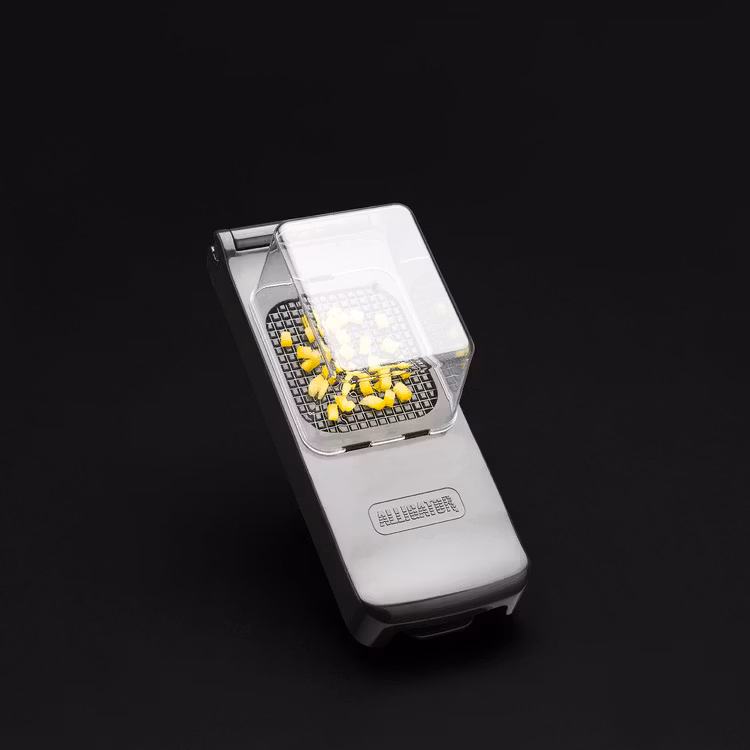 Alligator Lökskärare med uppsamlare svart