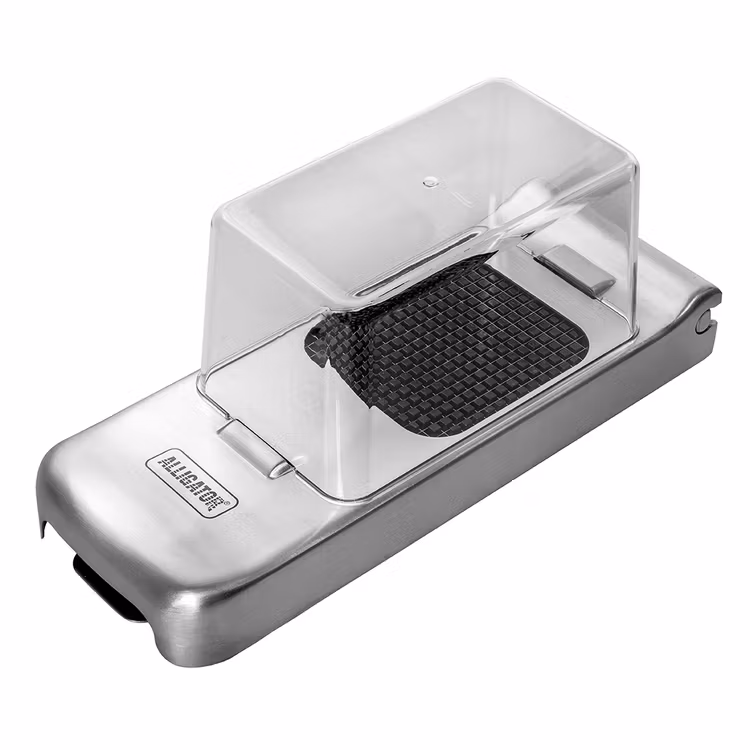 Alligator Rostfri Lökskärare med uppsamlare