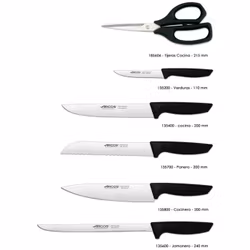 Arcos Niza Knivset 5 knivar + sax + knivblock