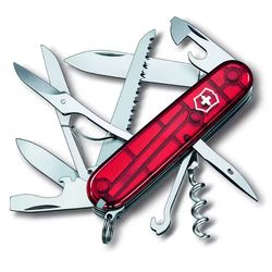 Victorinox Huntsman Fickkniv - Röd Transparent