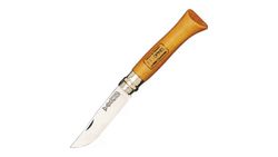 Opinel Fällkniv No9 i kolstål med trähandtag