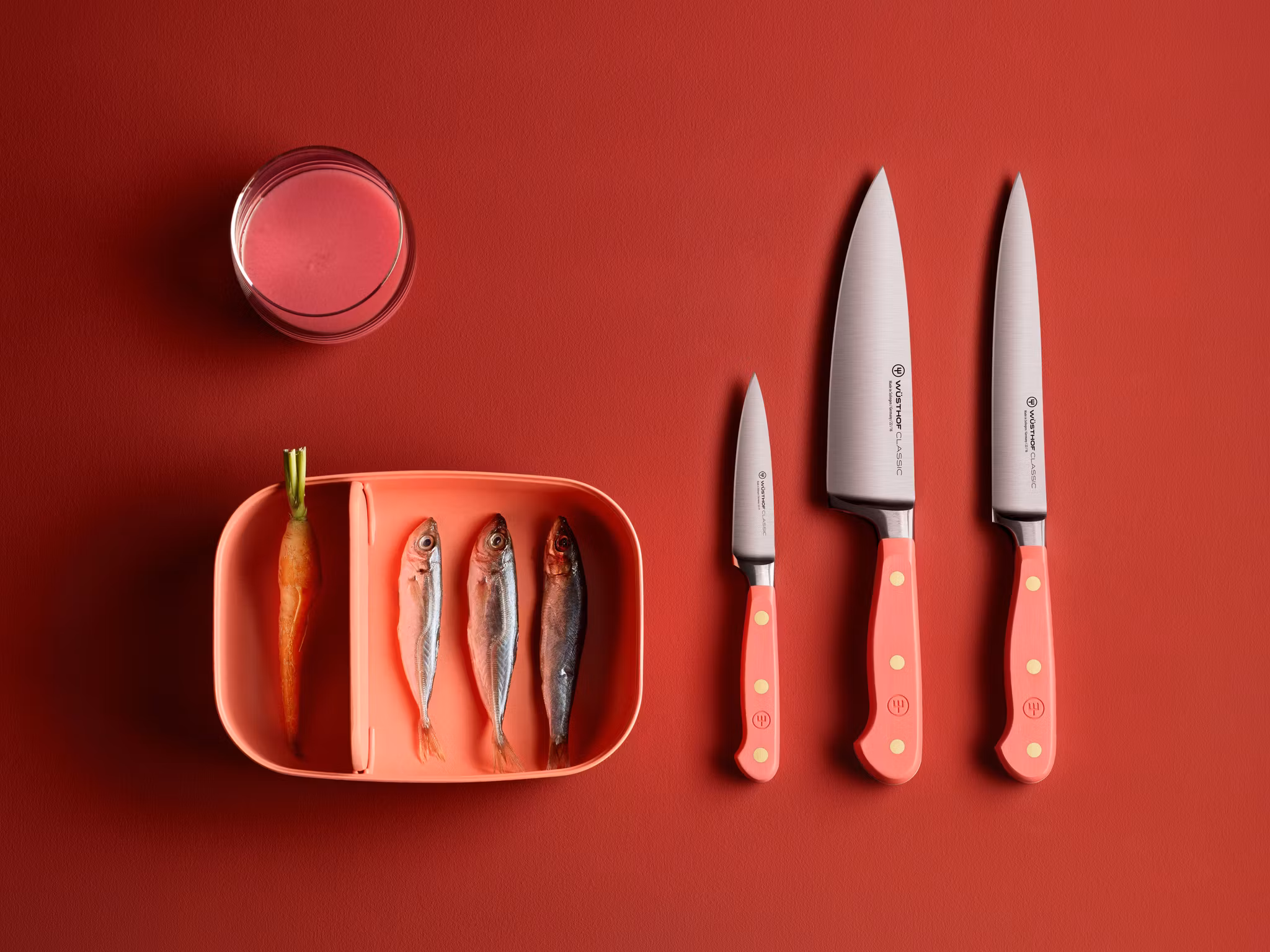 Wüsthof Classic Skalkniv Coral Peach 9 cm