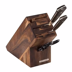 Continent knife block Acacia 7 compartments