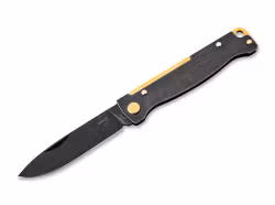Böker Plus Atlas Black Stonewash Brass Fällkniv i 12C27